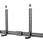 Goobay - support de barre de son pour tv universal, noir, support sr et discret avec pieds rembourrs ...