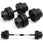 Goplus lot de 2 haltere de musculation poids reglable, avec 16 disques (8 x 1, 25kg + 8 x 2, 5kg), barre ... Goplus lot de 2 haltere de musculation poids reglable, avec 16 disques (8 x 1, 25kg + 8 x 2, 5kg), barre ...