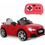 Goplus - audi tt rs voiture electrique enfants, voiture pour enfants klaxon, musique, phare led, pousser ...