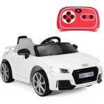 Goplus - audi tt rs voiture electrique enfants, voiture pour enfants klaxon, musique, phare led, pousser ...
