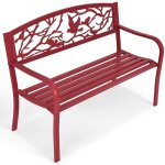 Banc de jardin en acier, dossier ergonomique avec motif a l'oiseau en fer forge, 2 - 3 places, avec accoudoirs ... Banc de jardin en acier, dossier ergonomique avec motif a l'oiseau en fer forge, 2 - 3 places, avec accoudoirs ...