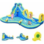 Goplus château gonflable en tissu d?oxford avec toboggan et pistolet a eau, aire de jeux aquatique avec ... Goplus château gonflable en tissu d?oxford avec toboggan et pistolet a eau, aire de jeux aquatique avec ...