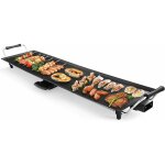 Goplus - plancha electrique xxl avec plaque antiadhesive et thermostat ajustable, grille de table antiderapant ...