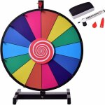 Roue de la fortune 18 pouce, prize wheel avec stylo effacable - parfait pour des fetes (18 pouces) - ...