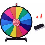 Goplus roue de la fortune 24 pouce, prize wheel avec stylo effacable - parfait pour degoplus roue de ...