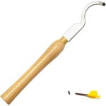 Outil de creusage courbe de tungstne ci5 8, 9 mm pour creuser le bois, ciseau rotatif, outil manuel ...