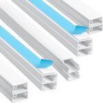 Goulotte passe cable(4m20mm10mm), 10pcs goulotte cable avec ruban adhésif en mousse, rangement de câbles ... Goulotte passe cable(4m20mm10mm), 10pcs goulotte cable avec ruban adhésif en mousse, rangement de câbles ...