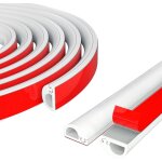 Goulotte passe cable, mini goulottes de c�bles, goulottes de c�bles, cache c�ble demi - rond, cache cable ...