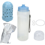 Gourde filtrante 750ml pour randonn�e camping voyage - filtre � eau portable blanc