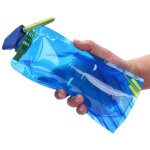 Gourde pliable et portable, id�ale pour les voyages, le sport et le cyclisme. r�utilisable, l�g�re et ...