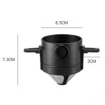 Goutteur de filtre � caf� en acier inoxydable r�utilisable sans papier pour la pr�paration manuelle du ...