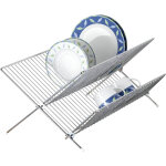 Gouttoir à vaisselle wenko duo pliable en métal 47 cm argenté pour cuisine avec séchoir à vaisselle chromé ... Gouttoir à vaisselle wenko duo pliable en métal 47 cm argenté pour cuisine avec séchoir à vaisselle chromé ...