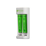 Gp batteries - chargeur usb gp battery recyko e211 + 2 piles rechargeables 1, 5 v mini stylet 850 mah ...