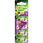 Gp - piles 23a lot de 5 - batteries a23 v23ga alcalines 12v extra
