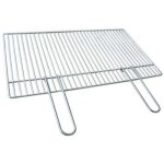 Gracola steel grid 45x33 cm pour le barbecue - beton