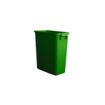 V - part - poubelle de tri rectangulaire 60 litres verte sans couvercle