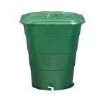 Graf - rservoir d'eau en polypropylne 200 l. recuperateur d eau 70x70x80 cm avec robinet, vert