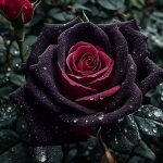 Graines de rose noire, 600 graines de fleurs exotiques parfum�es, pour la plantation de balcons de cour ...