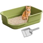 Grand bac liti�re chat semi - ferm� dessus ouvert pelle incluse, contr�le odeurs chatons �g�s