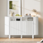 Grand buffet � 4 portes et 2 tiroirs, meuble de rangement moderne pour salle � manger et salon, 150 x ...