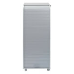 Grand caisson � rideau sur roulettes 3 tiroirs gris orga 108cm