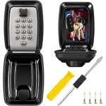 Grand coffre - fort d'ext�rieur � cl�s avec combinaison � 12 chiffres, fixation murale �tanche, rangement ...