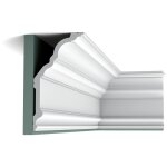 Orac - c340 corniche plafond polyur�thane decor luxxus - 25, 5x13. 5x200cm (h x p x l) - moulure d�corative ...
