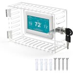 Grand couvercle de bo�tier de verrouillage pour thermostat avec cl�, couvercle transparent avec serrure ...