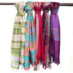 Ancient wisdom - grands foulards boho indiens - 75x180cm - violettes alatoires - vendu par 1