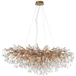 Grand lustre icicle laiton antique - 2031 - 11