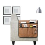 Grand organiseur de canap organisateur caddy, support de tlcommande de tv antidrapant canap accoudoir ...