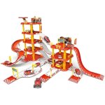 Grand parking caserne de pompiers 4 niveaux station service 100 elements