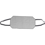 Grand sac � b�ches en toile grise pour chemin�e int�rieure, r�sistant � l'usure et portable.