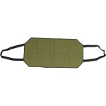 Grand sac � b�ches en toile verte pour chemin�e int�rieure, r�sistant � l'usure et portable.