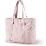 Grand sac � main rose pour femme ? sac de travail ? housse pour ordinateur portable ? id�al pour la plage, ...