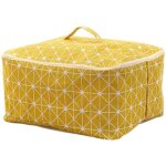 Grand sac de rangement en lin - durable, anti - poussire, pour ranger vtements, couvertures, jouets ...