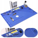Grand tapis antistatique en silicone bleu yihua 440x310mm Grand tapis antistatique en silicone bleu yihua 440x310mm