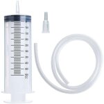 Grand tube de seringue seringue en plastique de 500 ml avec capuchon de convertisseur de tube