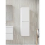 Stano. - grande armoire de rangement fortina hauteur 120 cm blanc 30 cm