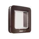 Sureflap - grande chatiere a puce �lectronique - marron - 178 mm x 170 mm (m�morisation d'un maximum ...