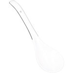 Grande cuill�re en porcelaine blanche � long manche pour soupe et c�r�ales, id�ale pour maison et restaurant ...