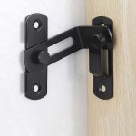 Grande g�che de porte � angle droit de 90 degr�s, verrou incurv�, barre de verrouillage coulissante pour ...
