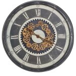 Grande pendule murale style r�tro et vintage d 76 cm - atmosphera