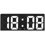 Grande horloge murale num�rique intelligente app contr�le heure / date / activation du son et fonction ...