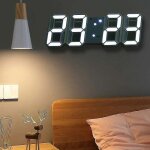 Vurahome - grande horloge murale num�rique � led 3d