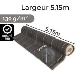 Grande largeur 5, 15m toile de paillage anti mauvaises herbes longueur 10m couleur marron 130gr m2 grande ...