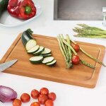 Grande planche � d�couper en bambou 45 cm