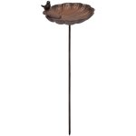 La grande prairie - bain oiseaux en fonte coquille 105 x 27 cm