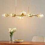Kosilum - grande suspension moderne 8 boules en verre - carlotta