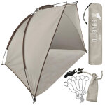 Grande tente de plage, paravent de plage, demi - tente 220 x 120 x 120 cm + b�che